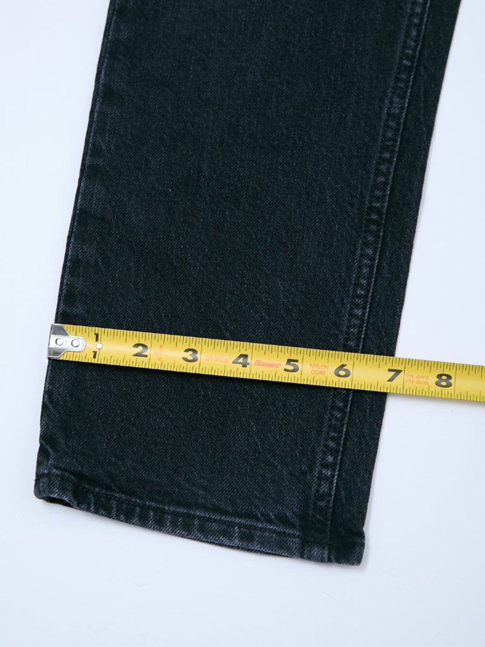 MOTHER SUPERIOR Tomcat Lies Lies Lies Black Denim High Rise Straight Leg Jeans - Picture 14 of 16